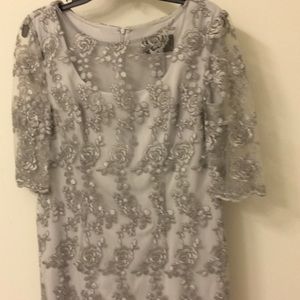 Grey evening social dress